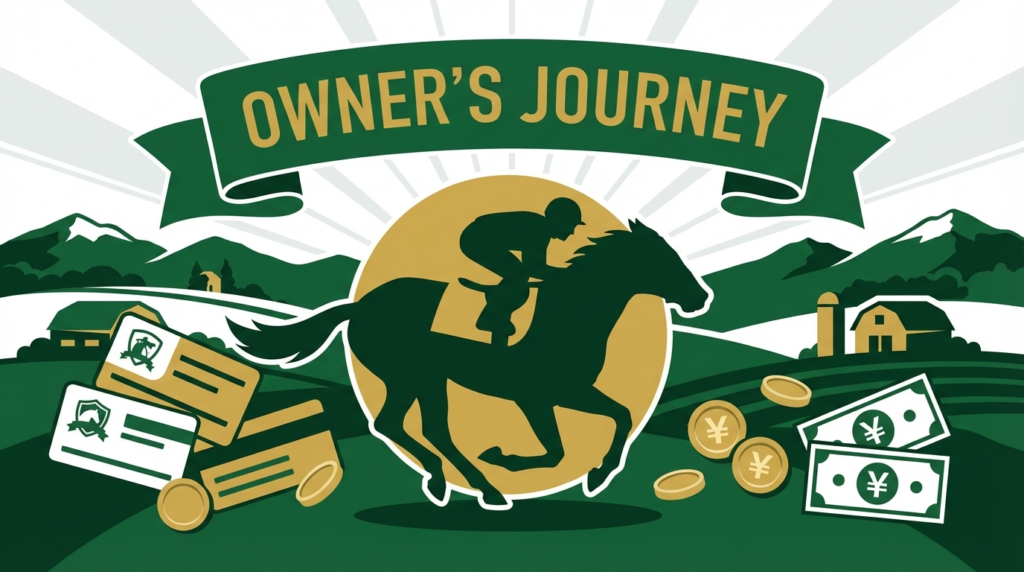 ドウデュース産駒への一口馬主出資ガイド・2026年募集クラブと価格シミュレーションのイメージイラスト