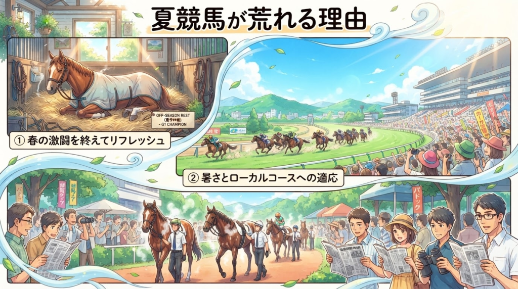 「夏競馬が荒れる理由」