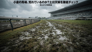 小倉競馬場、馬場荒れの兆しはあるのか