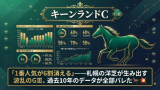 キーンランドカップ2026｜過去データ徹底分析——これ、実は「荒れる重賞」だった🔥