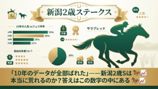 新潟2歳ステークス2026｜データで丸裸——「荒れる？堅い？」10年分の答えがここにある🏇