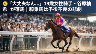谷原柚希騎手が落馬｜新潟3Rで何が起きたのか
