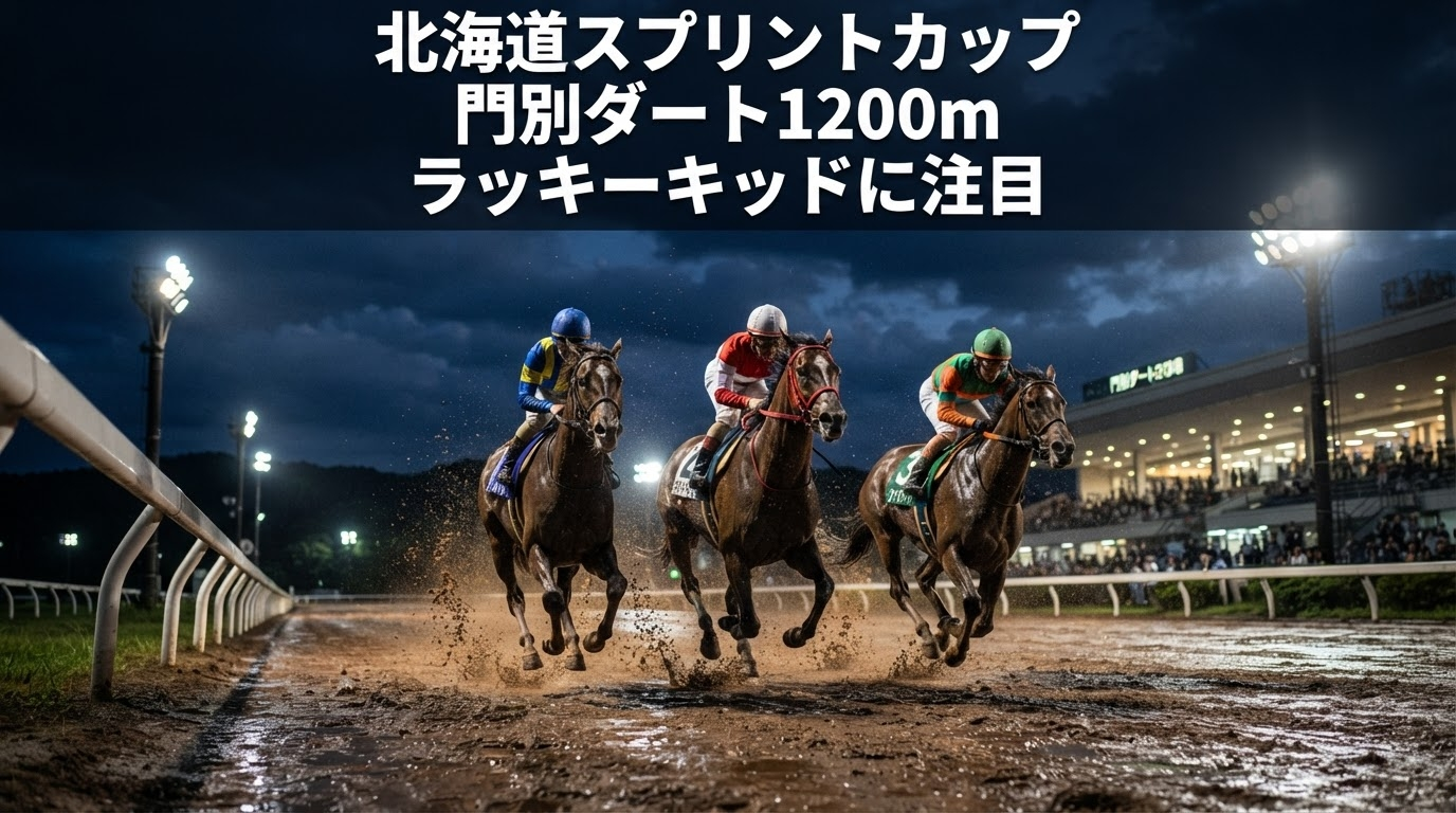 北海道スプリントカップ2026予想｜門別1200mの過去傾向・天気・馬場とラッキーキッドを解説