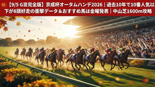 🏇【第71回 京成杯オータムハンデ】過去10年データ完全攻略｜おすすめ馬は金曜発表
