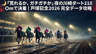 🏇 戸塚記念2026【川崎ダ2100m SI】天候・馬場・データで完全解剖