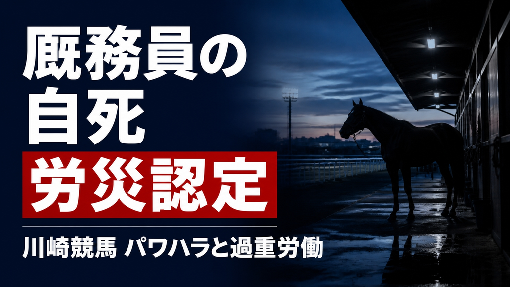 川崎競馬場の厩務員の自死を労災認定 パワハラと過重労働